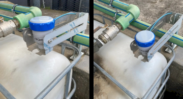 Level measurement of flocculants in IBC tanks with KROHNE OPTIWAVE 1540